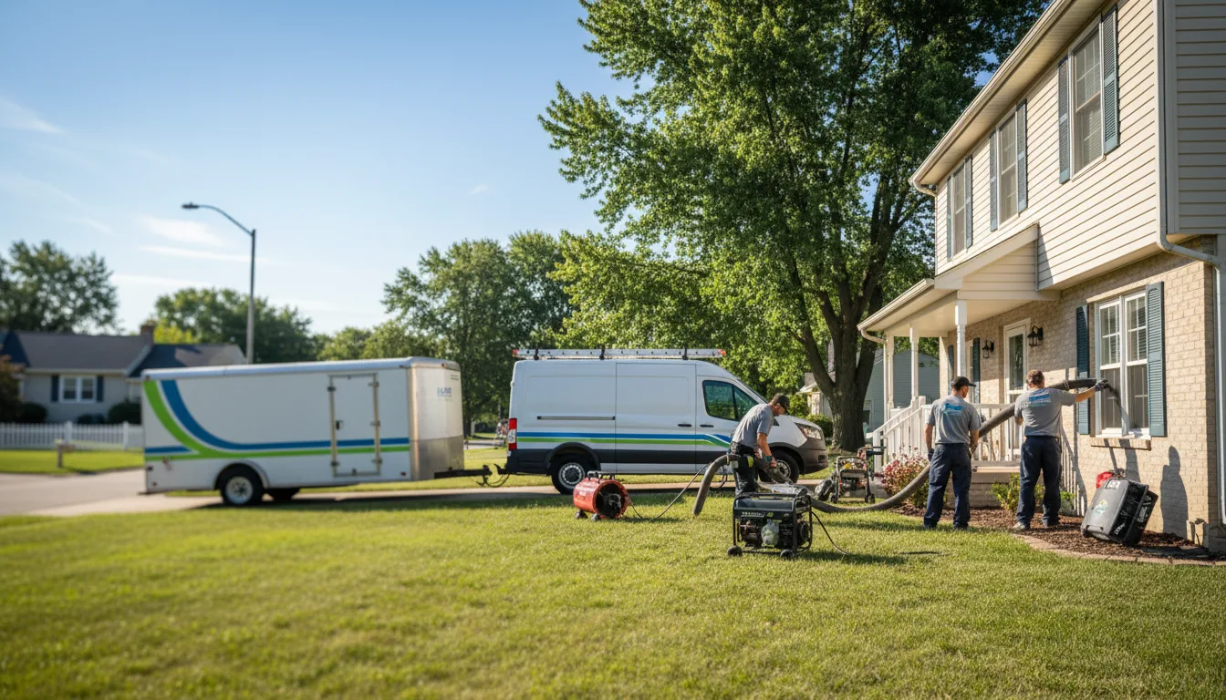 Flooded Basement Restoration And Cleanup With Repair in Rolling Prairie, IN near me